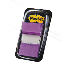 3M POST-IT INDEX SET SEGNAPAGINA 25.4MMx43.2MM COLORE PURPLE CONF. 50 Pz.